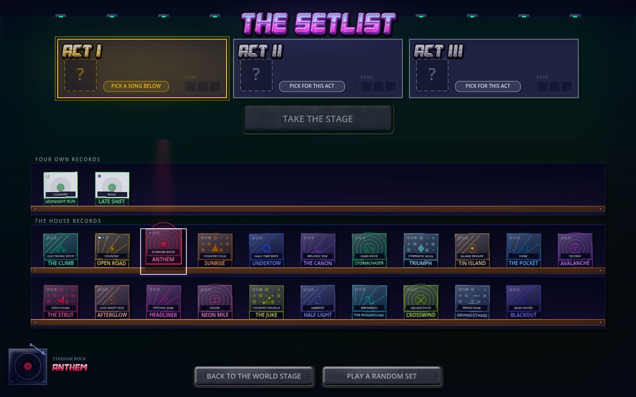 The Running Order